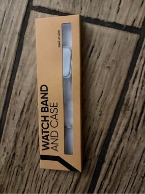White Watch Band and Case - Clear Packaging